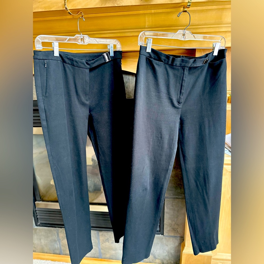 Women’s Twin Bundle Ralph Lauren Black Versatile stretch Cotton Pants Size 8